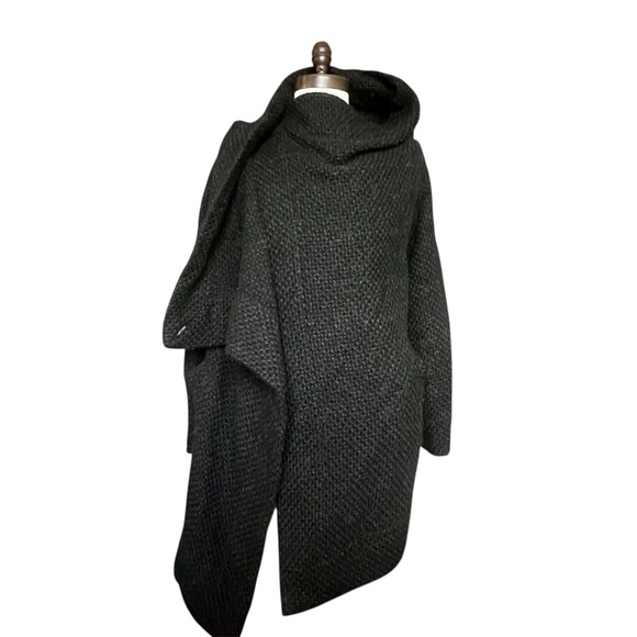 VTG Vivienne Westwood Anglomania Cardigan Sweater SZ 40 Grey/BLK Chunky Retro - Picture 4 of 16